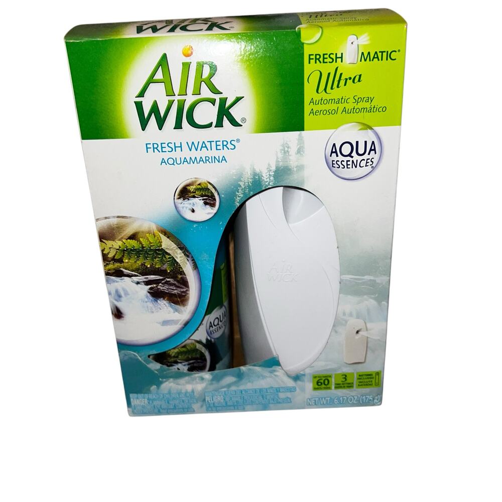 Air Wick Fresh Matic Ultra Auto Spray Starter Kit Aquamarina NEW